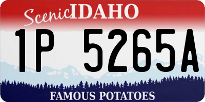 ID license plate 1P5265A