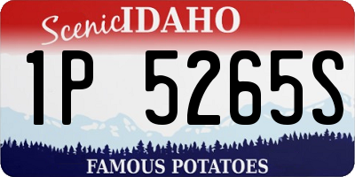 ID license plate 1P5265S