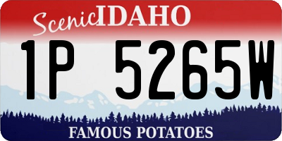 ID license plate 1P5265W