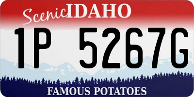 ID license plate 1P5267G