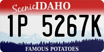 ID license plate 1P5267K