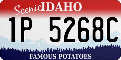 ID license plate 1P5268C