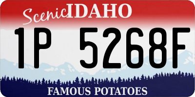 ID license plate 1P5268F