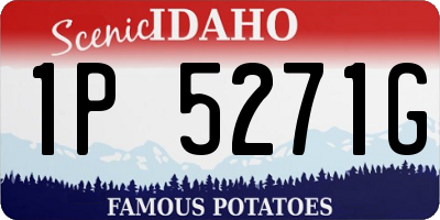 ID license plate 1P5271G