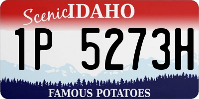ID license plate 1P5273H