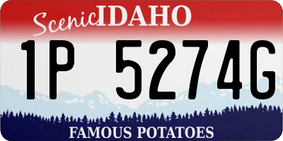 ID license plate 1P5274G