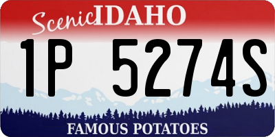 ID license plate 1P5274S