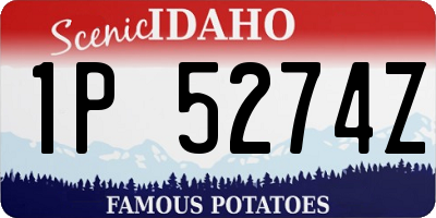 ID license plate 1P5274Z