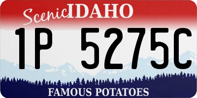 ID license plate 1P5275C