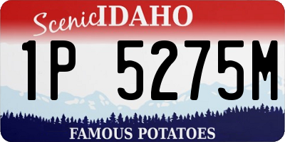 ID license plate 1P5275M