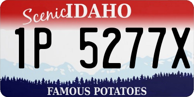 ID license plate 1P5277X