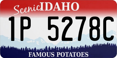 ID license plate 1P5278C