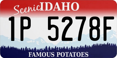 ID license plate 1P5278F