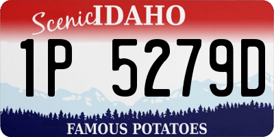 ID license plate 1P5279D