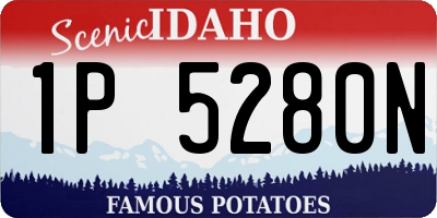 ID license plate 1P5280N