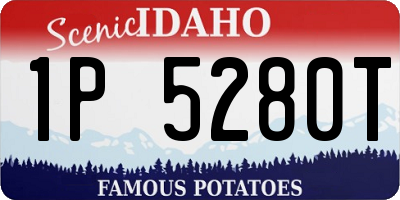 ID license plate 1P5280T