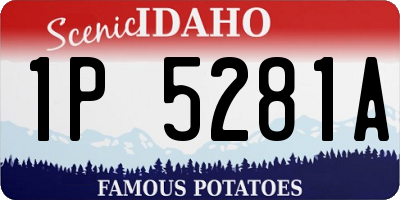 ID license plate 1P5281A