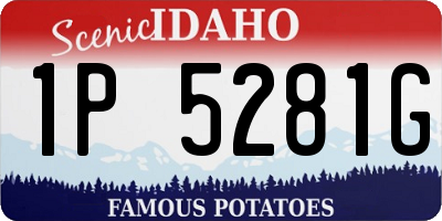 ID license plate 1P5281G