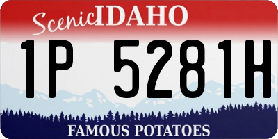 ID license plate 1P5281H