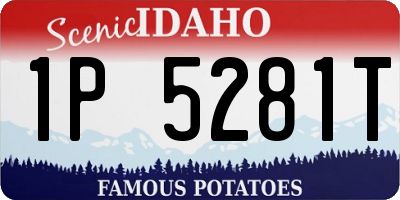 ID license plate 1P5281T