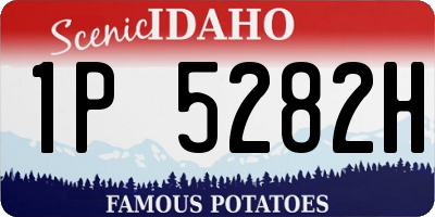 ID license plate 1P5282H