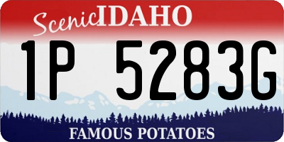 ID license plate 1P5283G