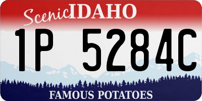 ID license plate 1P5284C