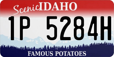ID license plate 1P5284H