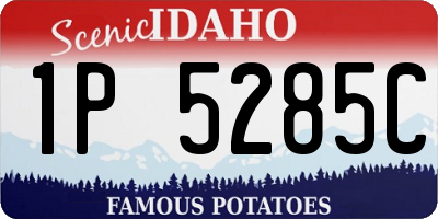 ID license plate 1P5285C