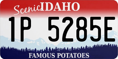 ID license plate 1P5285E