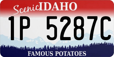 ID license plate 1P5287C