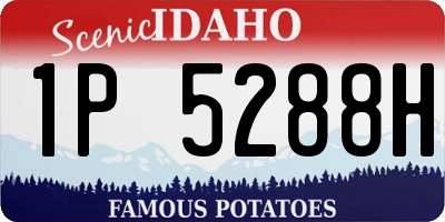 ID license plate 1P5288H