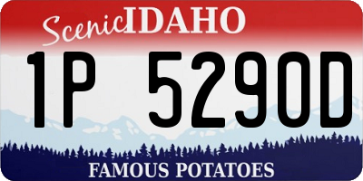ID license plate 1P5290D