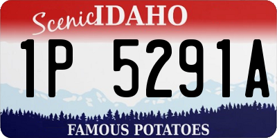 ID license plate 1P5291A