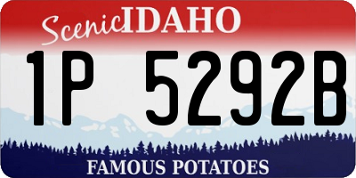 ID license plate 1P5292B