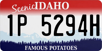 ID license plate 1P5294H