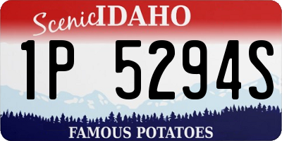 ID license plate 1P5294S