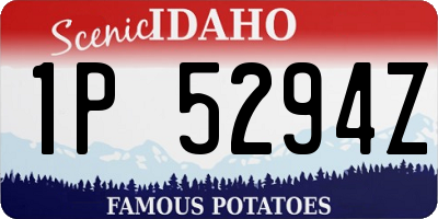 ID license plate 1P5294Z