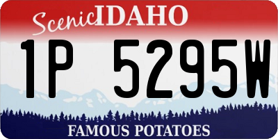 ID license plate 1P5295W