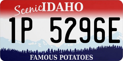 ID license plate 1P5296E