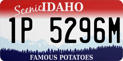 ID license plate 1P5296M