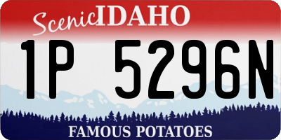 ID license plate 1P5296N