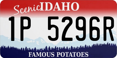 ID license plate 1P5296R
