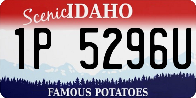 ID license plate 1P5296U
