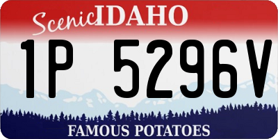 ID license plate 1P5296V
