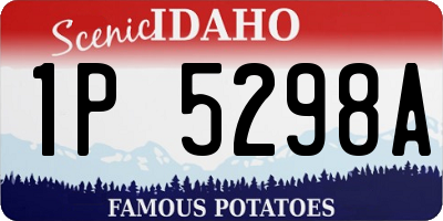 ID license plate 1P5298A