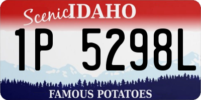 ID license plate 1P5298L