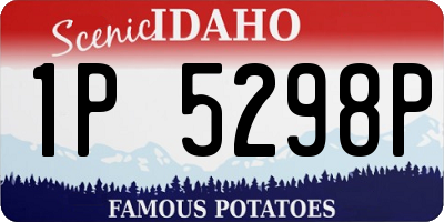 ID license plate 1P5298P
