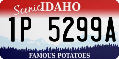 ID license plate 1P5299A