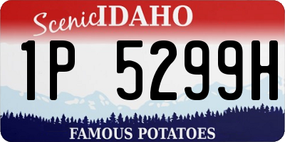 ID license plate 1P5299H
